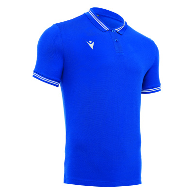 Поло парадное MACRON YUKAR POLO ROYAL BLUE/WHITE