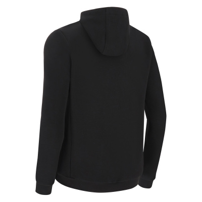 Олимпийка спортивная MACRON STAGE ECO SUSTAINABLE COTTON FULL ZIP HOODED SWEATSHIRT BLACK/ANTHRACITE
