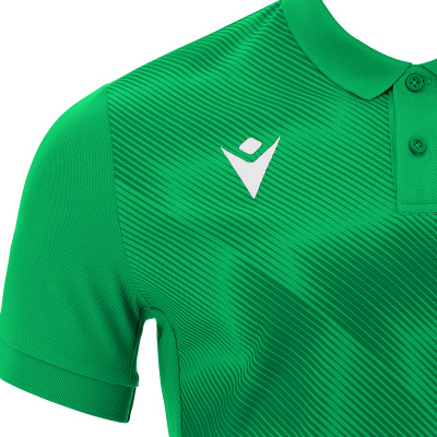 Поло спортивное MACRON THAVIL POLO GREEN/WHITE