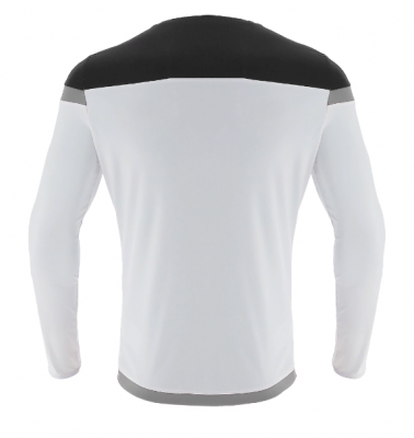 Футболка спортивная MACRON TITAN SHIRT LS WHITE/BLACK