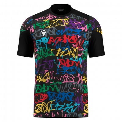 Футболка спортивная MACRON GOLEM SHIRT BLACK/GRAFFITI