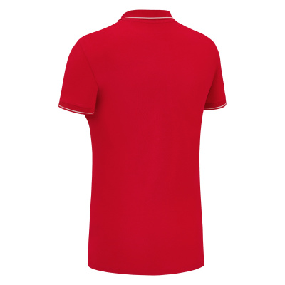 Поло спортивное женское х/б MACRON WALTZ ECO POLO RED