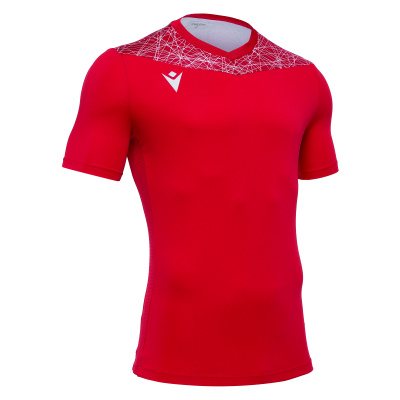 Футболка спортивная MACRON NASH SHIRT RED/WHITE