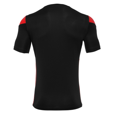 Футболка спортивная MACRON POLIS SHIRT BLACK/RED