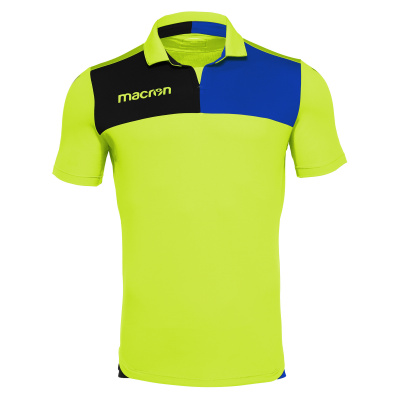 Футболка спортивная MACRON NUNKI SHIRT NEON YELLOW/BLACK/ROYAL BLUE