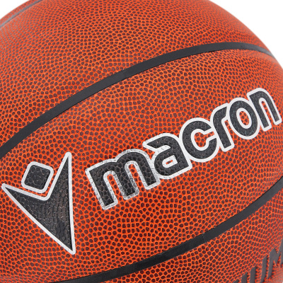 Мяч баскетбольный MACRON RHENIUM BASKETBALL BALL №7 WHITE/BLACK/ORANGE