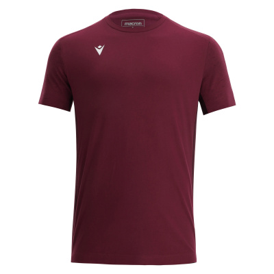 Футболка спортивная х/б MACRON NEVEL T-SHIRT CARDINAL/DARK CARDINAL