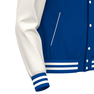 Куртка спортивная MACRON FIDDLE VARSITY COLLEGE JACKET ROYAL BLUE/OFFWHITE
