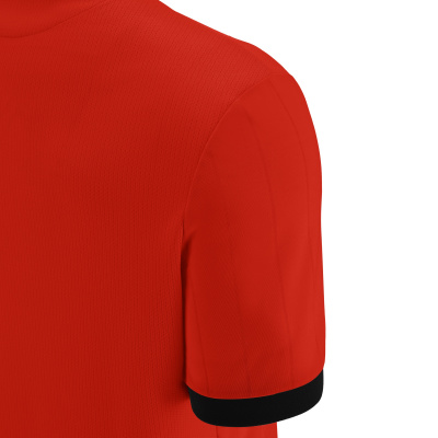 Футболка спортивная MACRON HALLEY SHIRT RED/BLACK