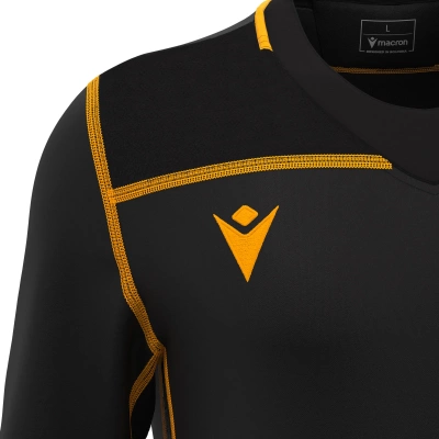 Регбийка игровая MACRON PERIDOT SHIRT BLACK/AMBER