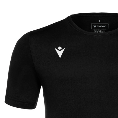 Футболка спортивная х/б MACRON BOOST ECO T-SHIRT BLACK