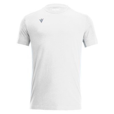 Футболка спортивная х/б MACRON NEVEL T-SHIRT WHITE/SILVER