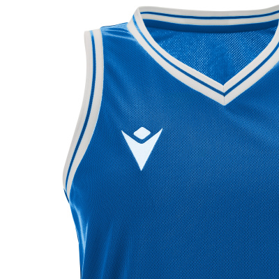 Майка спортивная MACRON TELLURIUM ECO WOMAN SHIRT ROYAL BLUE/WHITE