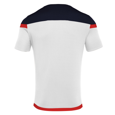 Футболка спортивная MACRON TITAN SHIRT WHITE/RED/NAVY