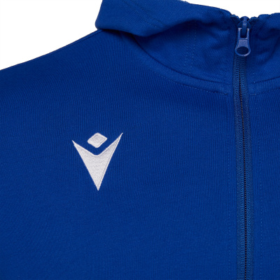 Олимпийка спортивная MACRON CELLO FULL ZIP HOODED SWEATSHIRT ROYAL BLUE