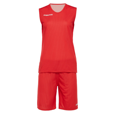 Комплект баскетбольный MACRON F400 SET REVERSIBLE RED/WHITE