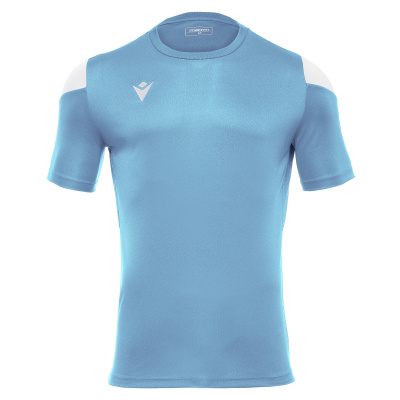 Футболка спортивная MACRON POLIS SHIRT COLUMBIA/WHITE