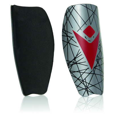 Щитки футбольные MACRON NAVISTAR XH SHINGUARDS GREY/RED