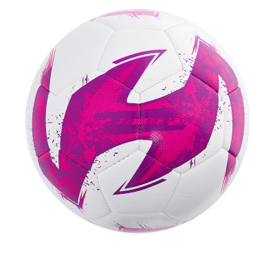 Мяч футбольный тренировочный MACRON TAIGA XI LIGHT TRAINING BALL N.4 WHITE/NEON ROSE