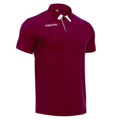 Поло парадное MACRON SWING POLO CARDINAL/WHITE