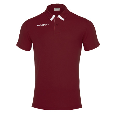 Поло парадное MACRON SWING POLO CARDINAL/WHITE