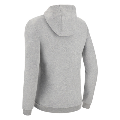 Олимпийка спортивная MACRON STAGE ECO SUSTAINABLE COTTON FULL ZIP HOODED SWEATSHIRT GREY MELANGE/ANTHRACITE