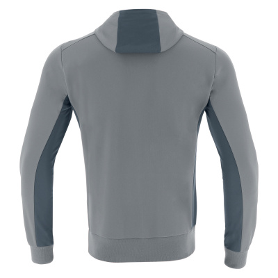 Толстовка спортивная MACRON ELECTRO HOODY POLYDIAGONAL SILVER