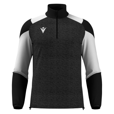 Толстовка тренировочная MACRON CUZCO TRAINING 1/4 ZIP TOP BLACK/WHITE
