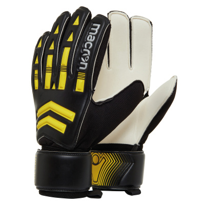 Перчатки футбольные MACRON FALCON XF JR BLACK/YELLOW