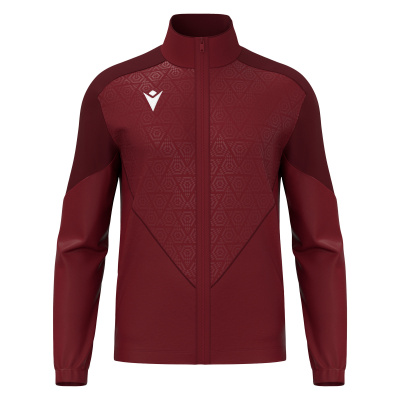 Олимпийка спортивная MACRON POSEIDON FULL LENGTH ZIP TOP CARDINAL/DARK CARDINAL