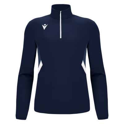 Толстовка тренировочная MACRON PIAVE TRAINING 1/4 ZIP TOP NAVY/WHITE