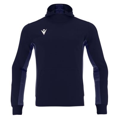Толстовка спортивная MACRON ELECTRO HOODY POLYDIAGONAL NAVY