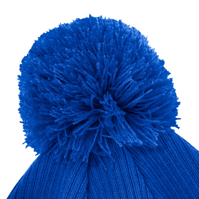 Шапка спортивная MACRON SNOW POMPON BEANIE ROYAL BLUE