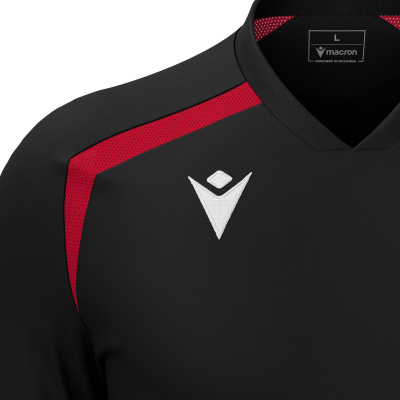 Футболка спортивная MACRON WYRM SHIRT BLACK/RED