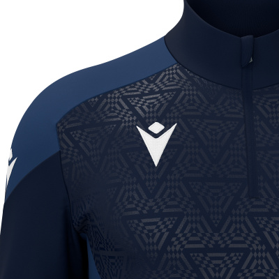 Толстовка тренировочная MACRON ANDUIN TRAINING 1/4 ZIP TOP NAVY/LIGHT NAVY