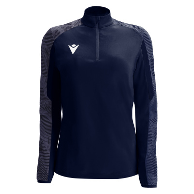 Толстовка тренировочная женская MACRON DORA TRAINING 1/4 ZIP TOP NAVY/LIGHT NAVY
