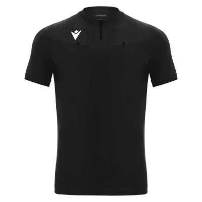 Футболка судейская проф. MACRON DIENST ECO SHIRT BLACK/WHITE