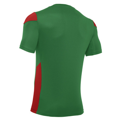 Футболка спортивная MACRON POLIS SHIRT GREEN/RED