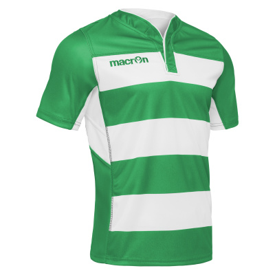 Регбийка игровая MACRON IDMON SHIRT GREEN/WHITE