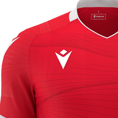 Футболка спортивная MACRON WYVERN ECO SHIRT RED/WHITE