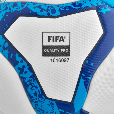 Мяч футбольный MACRON TSUNAMI XI FOOTBALL MATCH DAY BALL WHITE/NEON BABY BLUE/NAVY