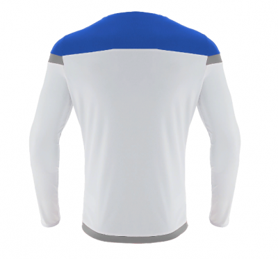 Футболка спортивная MACRON TITAN SHIRT LS WHITE/ROYAL BLUE