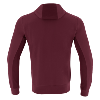 Толстовка спортивная MACRON ELECTRO HOODY POLYDIAGONAL CARDINAL