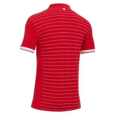 Поло парадное MACRON JUNGLE POLO RED/WHITE