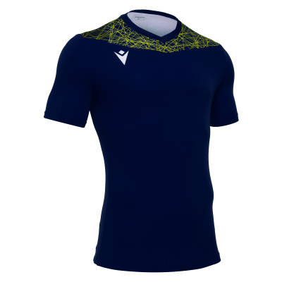Футболка спортивная MACRON NASH SHIRT NAVY/YELLOW