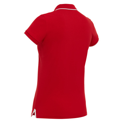 Поло спортивное женское MACRON DESI POLO RED/WHITE