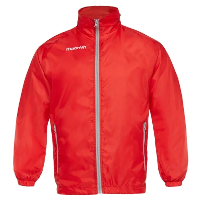 Ветровка спортивная MACRON PRAIA MESH LINED WINDBREAKER RED/GREY
