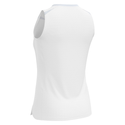 Футболка спортивная MACRON LILY ECO MATCH DAY SLEEVESLESS SHIRT WHITE/SILVER