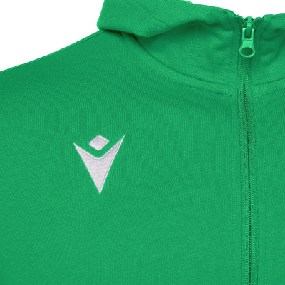 Олимпийка спортивная MACRON CELLO FULL ZIP HOODED SWEATSHIRT GREEN