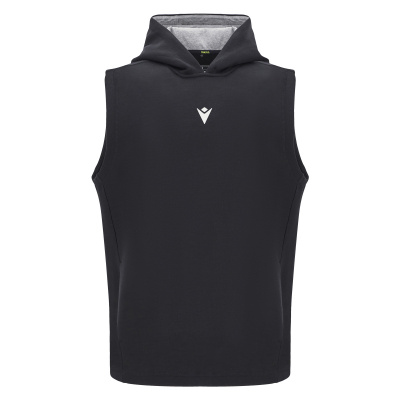 Худи спортивное MACRON REMI ICON COTTON HOODYSLEVELESS BLACK